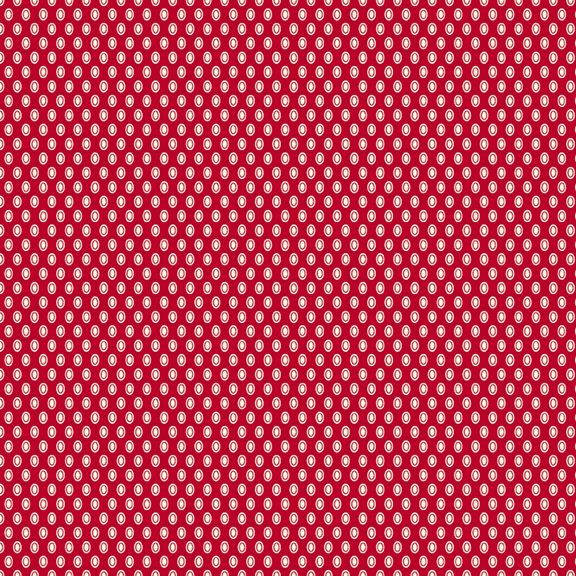 "Aunt Grace Goes Scrappy"-Oval Dots Red by Judie Rothermel for Marcus Fabrics