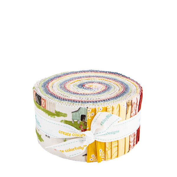 "Lil Farm Friends" 2 1/2" Rolie Polie by Kelsey Carlson for Riley Blake