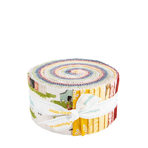 "Lil Farm Friends" 2 1/2" Rolie Polie by Kelsey Carlson for Riley Blake