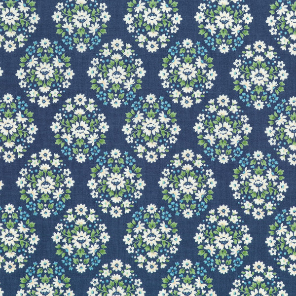 "Ma Cherie" Blue by Robert Kaufman for Robert Kaufman