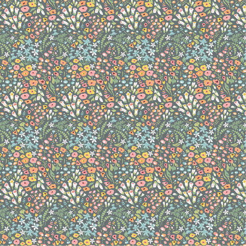 "Hollyhock Lane"-Gray So Dear by Poppie Cotton