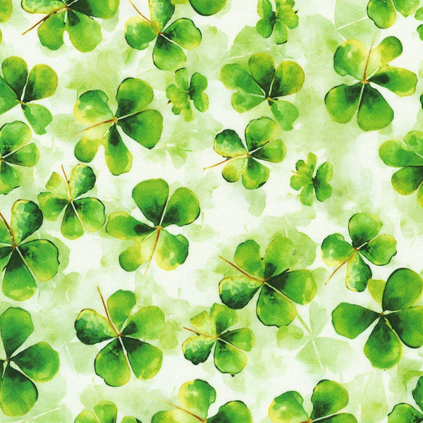 "Lucky Clovers" Leprechaun by Robert Kaufman for Robert Kaufman