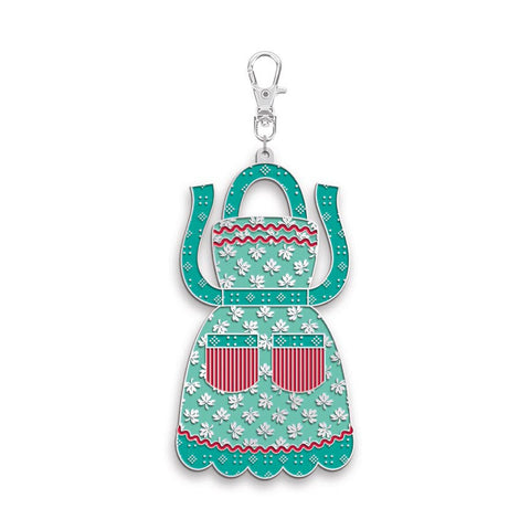 "Baked with love" Enamel Happy Charm™ Apron by Lori Holt for Riley Blake