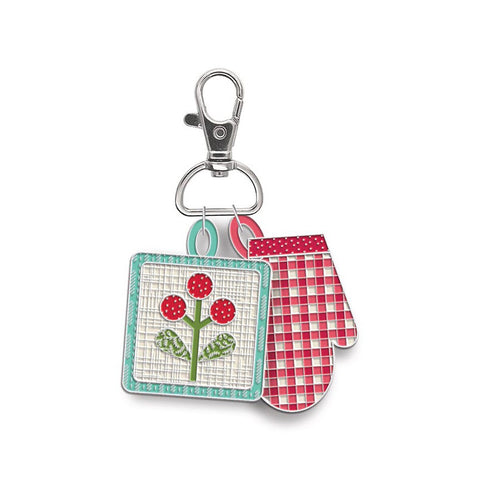 "Baked with love" Enamel Happy Charm™ Hot Pads by Lori Holt for Riley Blake