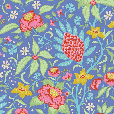 "Bloomsville"- Flowertangle Blueberry by Tone Finnanger for Tilda