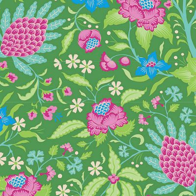 "Bloomsville"- Flowertangle Green by Tone Finnanger for Tilda