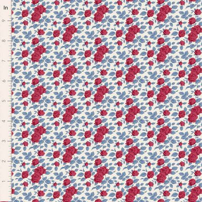 "Village Life" Margot Burgundy by Tone Finnanger for Tilda PRE-SALE