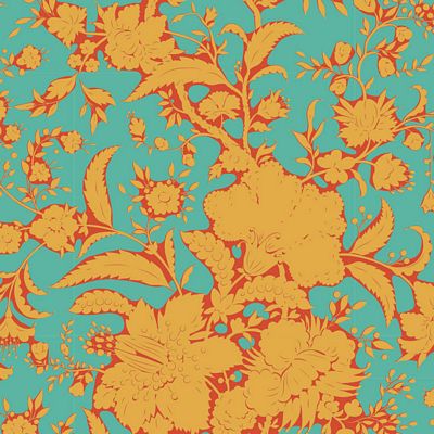 "Bloomsville"- Abloom-Turquoise by Tone Finnanger for Tilda