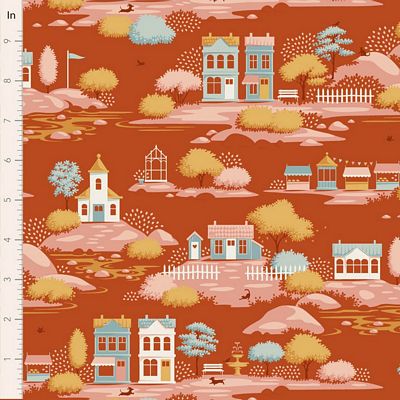 "Village Life" Village Rust by Tone Finnanger for Tilda PRE-SALE
