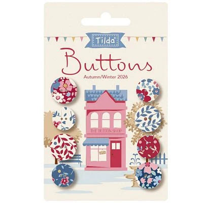 "Village Life" Winter Buttons by Tone Finnanger for Tilda PRE-SALE