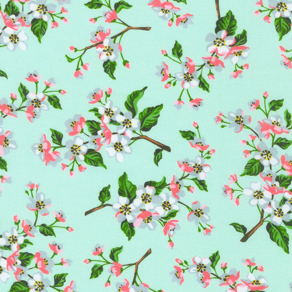 "Apple Blossom"- Mint by Vanessa Lillrose for Robert Kaufman
