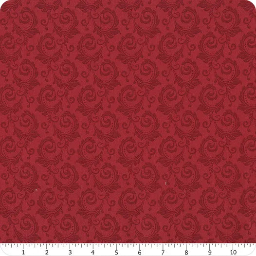 "Christmas Greetings" Scroll Red By Sandy Gervais For Riley Blake