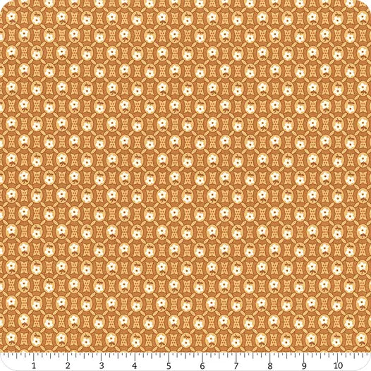 "Denim & Daisy" Pioneer Caramel By Lori Holt For Riley Blake