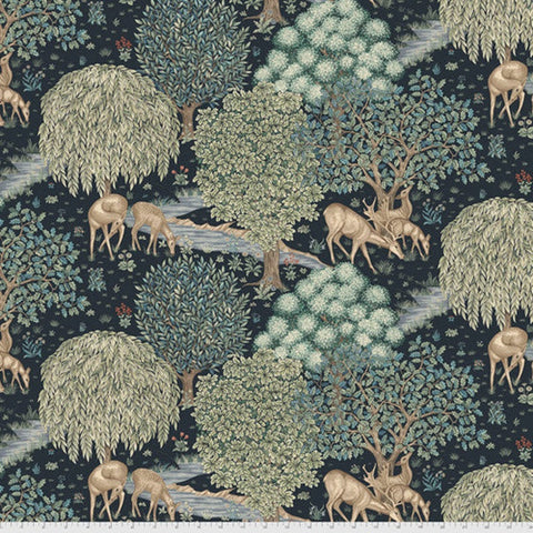 "Morris & Co." The Brook - Indigo by William Morris for FreeSpirit
