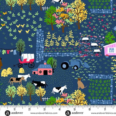 "Our Simple Life" The Little Pink Homestead Night Sky by Charisma Horton for Andover