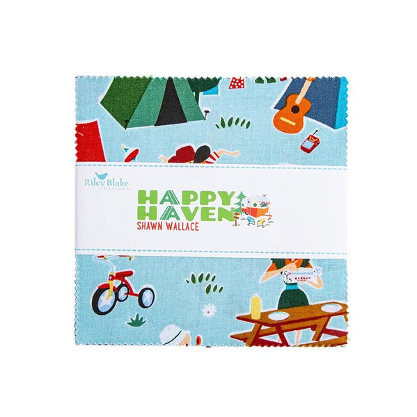 "Happy Haven" 5in Charm Pack 42pc By Shawn Wallace For Riley Blake