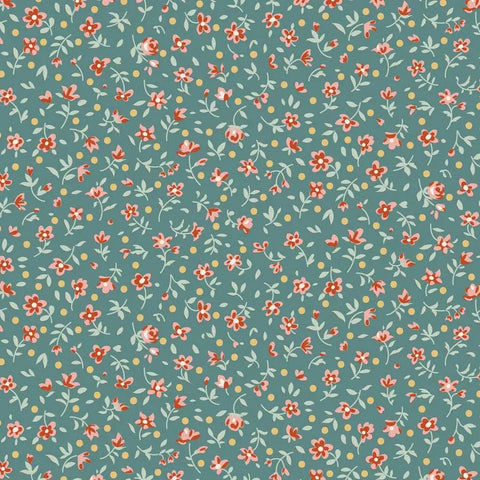 "Village Life" Mae Teal by Tone Finnanger for Tilda PRE-SALE