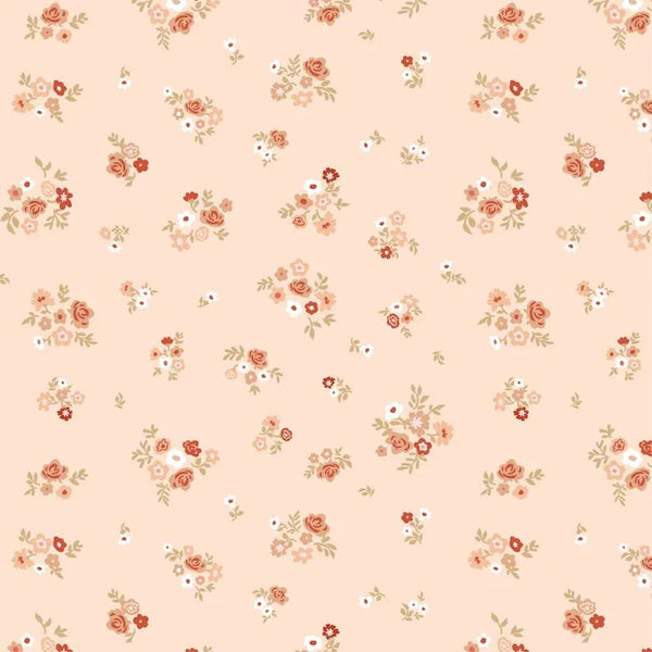 "Primrose & Parsley" Beige Briar Rose by Poppie Cotton for Checker