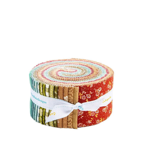 "Baked with love"  Baked With Love 40 piece 2 1/2" Rolie Polie By Lori Holt for Riley Blake