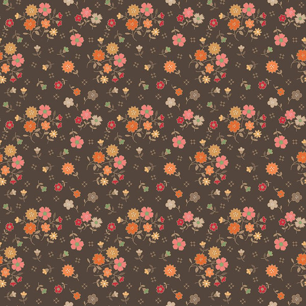 "Autumn"-Floral Raisin by Lori Holt of Bee in My Bonnet for Riley Blake