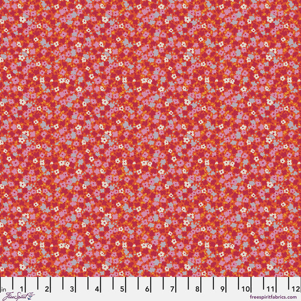 "Petite Prints" Ditsy - Watermelon By August Ellery For Free Spirit