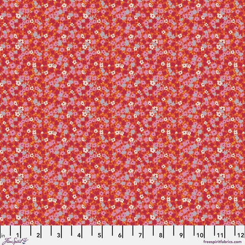 "Petite Prints" Ditsy - Watermelon By August Ellery For Free Spirit