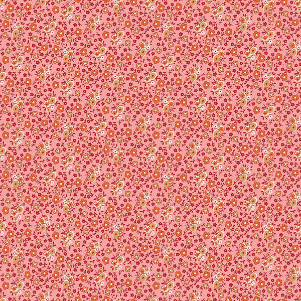 "Autumn"-Bouquet Coral by Lori Holt of Bee in My Bonnet for Riley Blake