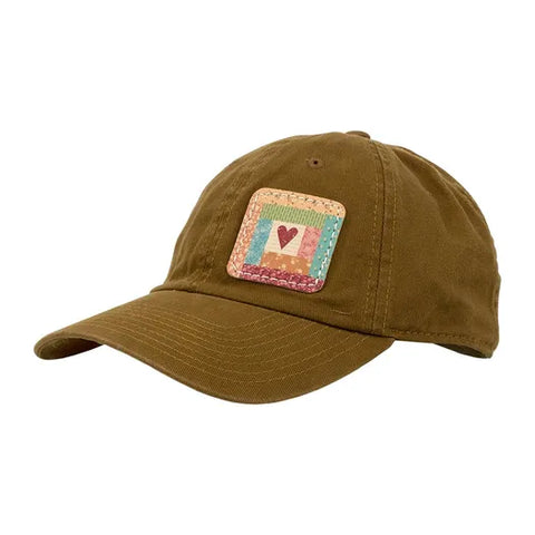 "Baked with love" Leather Patch Baseball Hat by Lori Holt for Riley Blake