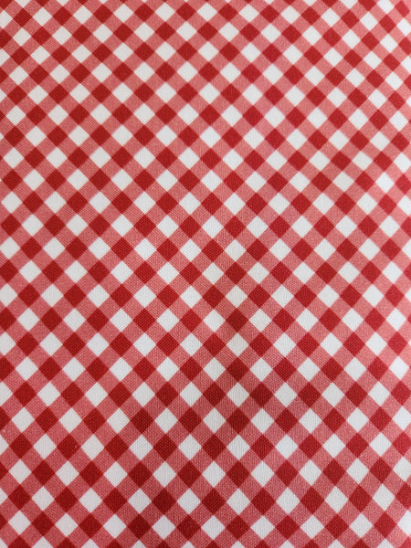 "Dakota Celebration"- Sweet Gingham Red for Benartex