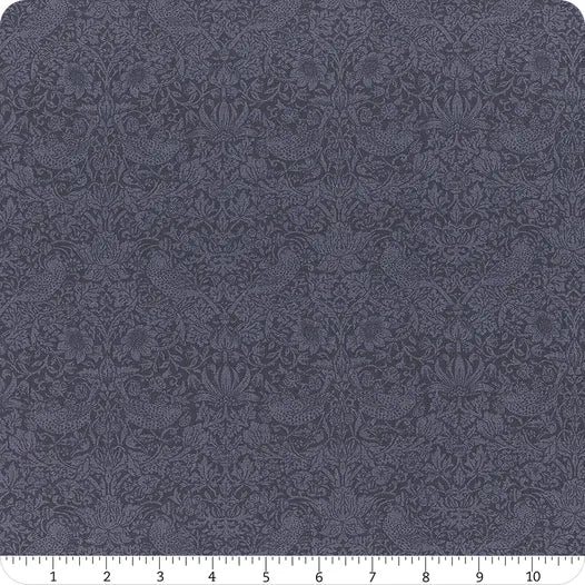"The Original Morris & Co. Collection" Tonal Strawberry Thief - Inky Fingers by William Morris for Freespirit