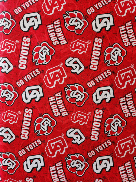 "NCAA"- Official Licensed University of South Dakota for Benartex