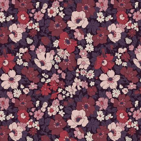 "Flower Show Botanical"- Jewel Cosmos Field A by Liberty Fabrics