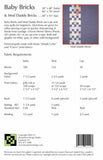 Baby Bricks & Mod Daddy Bricks quilt pattern by Tracey Brookshier