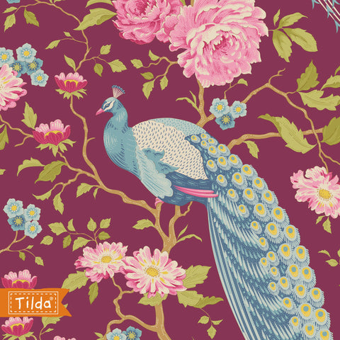 "Chic Escape"- Peacock Tree Grape by Tone Finnanger for Tilda