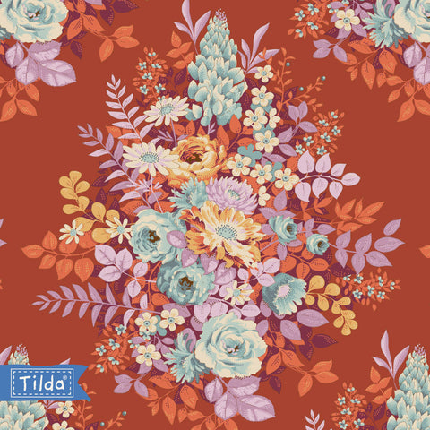 "Chic Escape"- Whimsyflower Rust by Tone Finnanger for Tilda