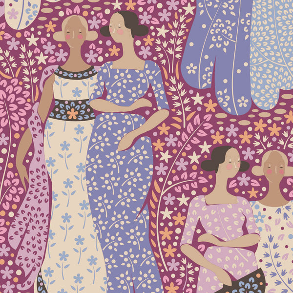 "Hometown"-Friendly Gathering Plum by Tone Finnanger for Tilda