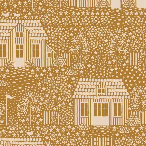 "Hometown"-My Neighborhood Mustard by Tone Finnanger for Tilda