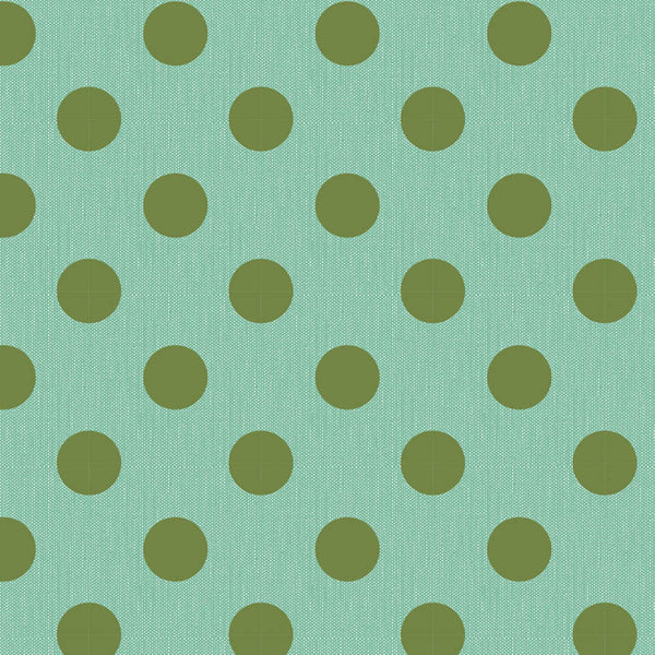 "Chic Escape"-Chambray Dots Teal Green by Tone Finnanger for Tilda