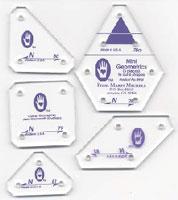 Perfect Patchwork Templates Mini Geometrics Templates Set N from Marti Michell