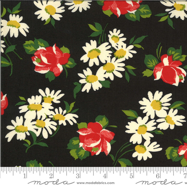 "It's Elementary"- Garden Blooms Black by American Jane for Moda
