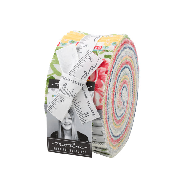 "Homestead" 40 piece Asst 2.5" x 44" Jelly Roll by April Rosenthal Prairie Grass for Moda