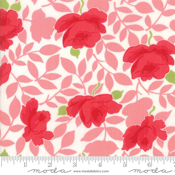 "Little Snippets"-Floral Vintage Rose Pink by Bonnie & Camille for Moda
