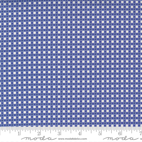 "Story Time"- Dotted Check Navy by American Jane for Moda