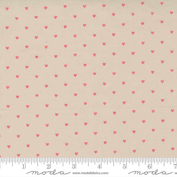 "Love Note"-Lovey Dot Blender Heart Dot Dove by Lella Boutique for Moda