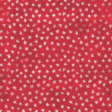 "American Dreamer"-Red Allover Stars by Amylee Weeks for 3 Wishes Fabric