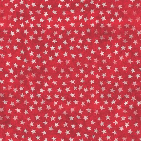 "American Dreamer"-Red Allover Stars by Amylee Weeks for 3 Wishes Fabric