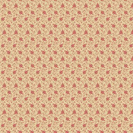 "Modern Antiques" Coral Flowers by Rose Ann Cook for Benartex