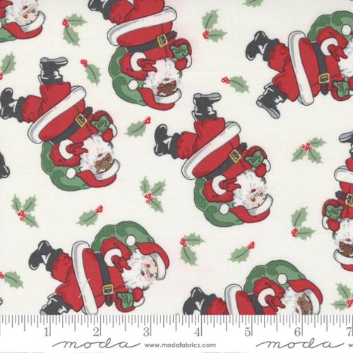 "Holly Jolly"-Jolly Santa White by Urban Chiks for Moda