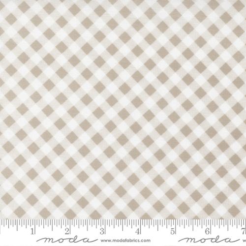 "Country Rose"-Gingham Checks and Plaids Taupe by Lella Boutique for Moda