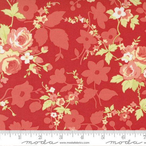 "Fruit Cocktail"-Cherry Summer Floral by Fig Tree Quilts for Moda